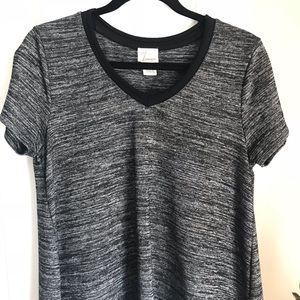 ANTHROPOLOGIE 🌓 spacedye tee athleisure retro